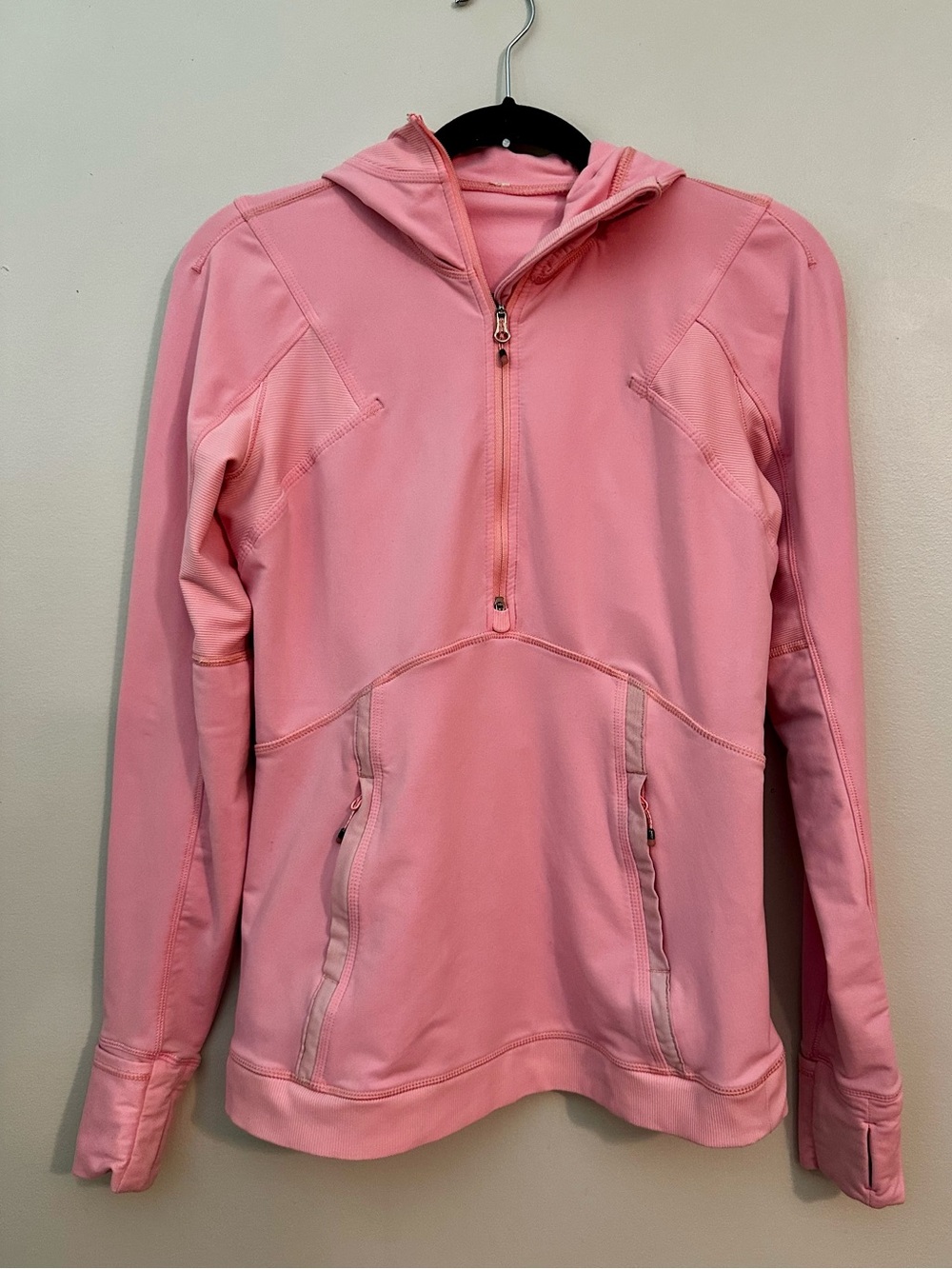 Pink Lululemon Half Zip Hoodie Size 8